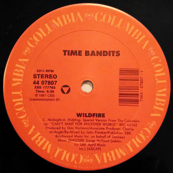 Time Bandits : Wildfire (12")