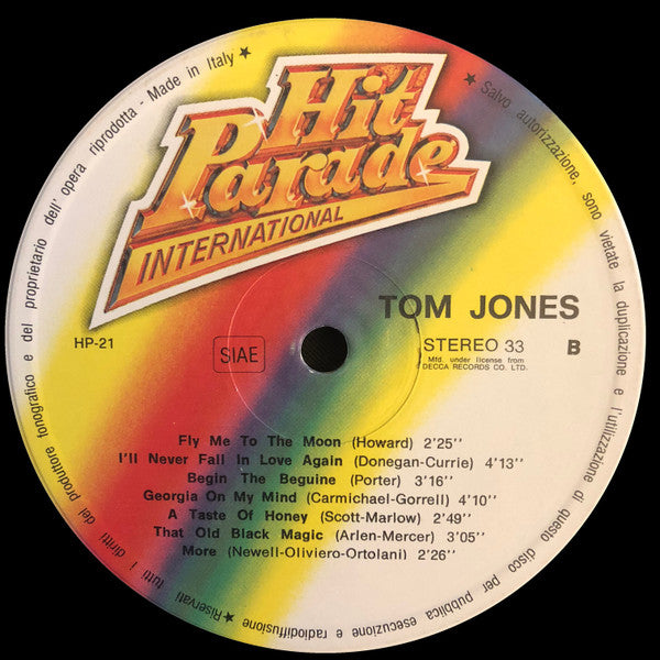 Tom Jones : Tom Jones (LP, Comp)
