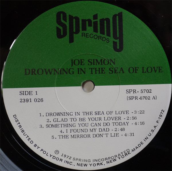 Joe Simon : Drowning In The Sea Of Love (LP, Album)