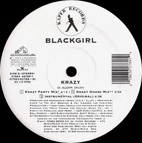 Blackgirl : Krazy (12", Maxi)