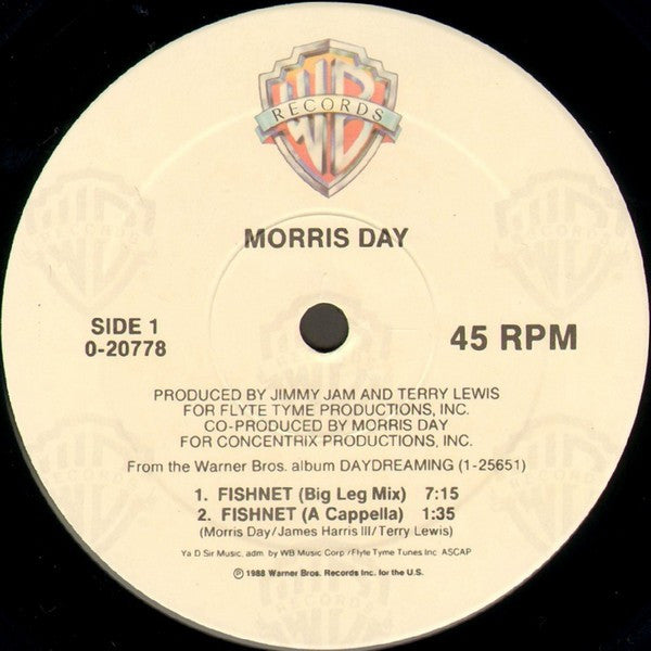 Morris Day : Fishnet (12", Maxi, Promo, All)