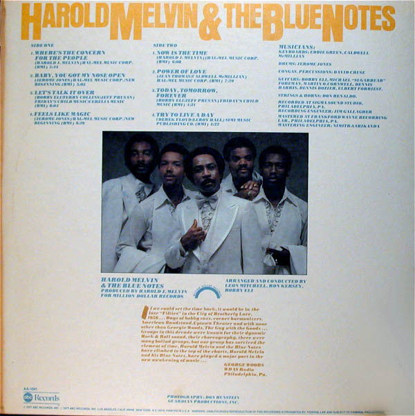 Harold Melvin & The Blue Notes* : Now Is The Time (LP, Album, Pit)