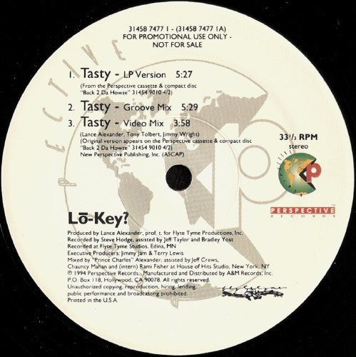 Lo-Key? : Tasty (12", Promo)