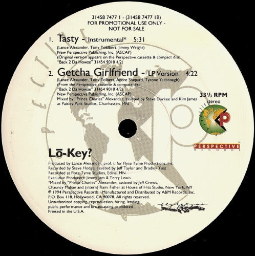 Lo-Key? : Tasty (12", Promo)