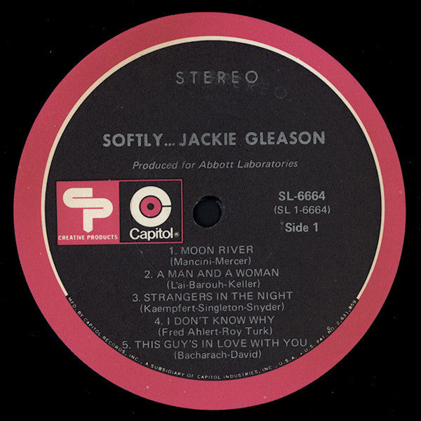 Jackie Gleason : Softly (LP, Comp)