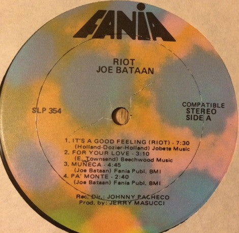 Joe Bataan : Riot! (LP, Album, RE)