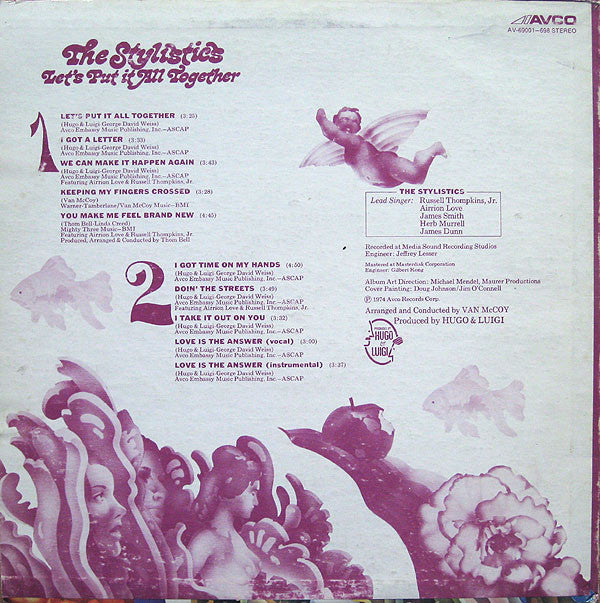 The Stylistics : Let's Put It All Together (LP, Album, Ora)