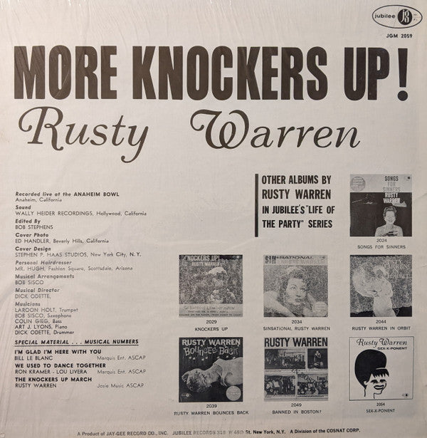 Rusty Warren : More Knockers Up! (LP)