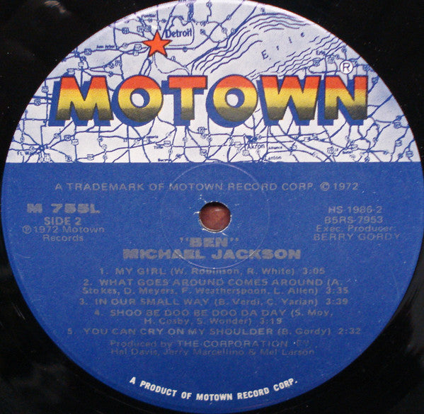 Michael Jackson : Ben (LP, Album, Sec)