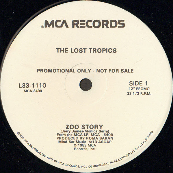 The Lost Tropics : Zoo Story (12", Promo)