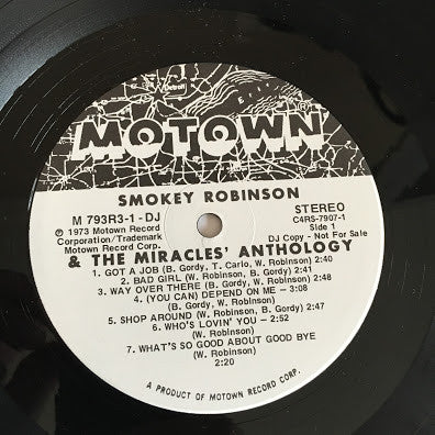 Smokey Robinson & The Miracles* : Anthology (3xLP, Comp, Promo)