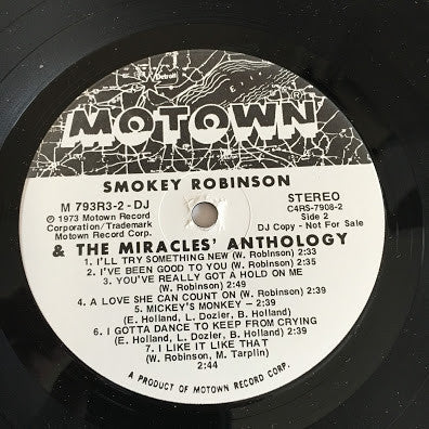 Smokey Robinson & The Miracles* : Anthology (3xLP, Comp, Promo)