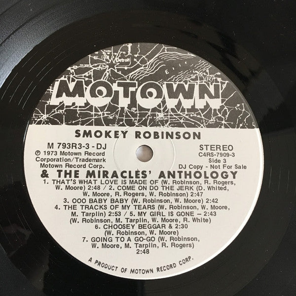 Smokey Robinson & The Miracles* : Anthology (3xLP, Comp, Promo)