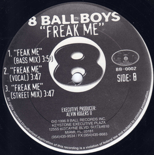 8-Ball Boys : Freak Me (12")