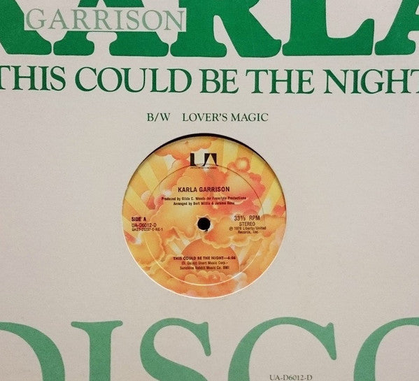 Karla Garrison : This Could Be The Night (12")