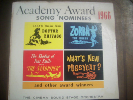 The Cinema Sound Stage Orchestra : Academy Award Nominations - 1966 (LP)