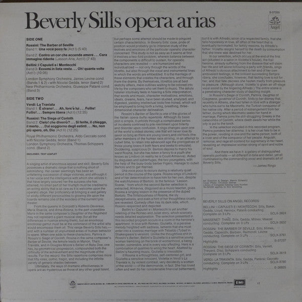 Beverly Sills : Opera Arias (LP, Album, RE)
