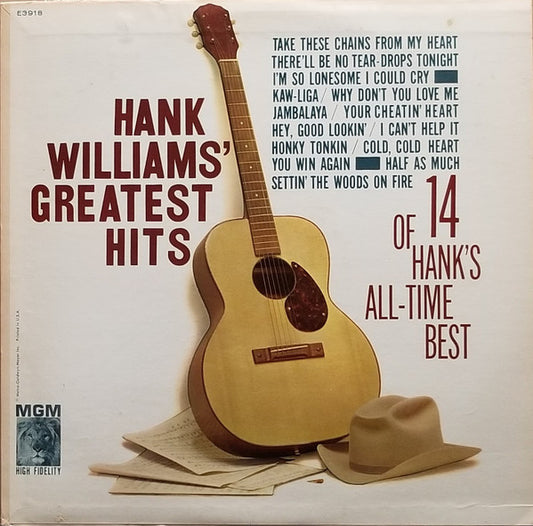 Hank Williams : Greatest Hits (LP, Comp, Mono)