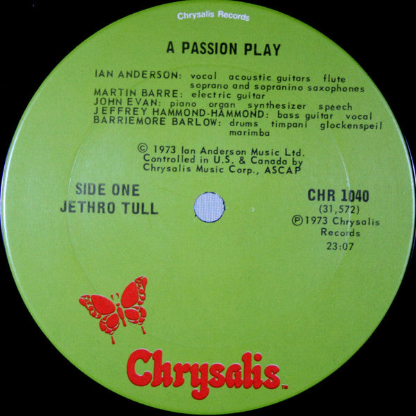 Jethro Tull : A Passion Play (LP, Album, Ter)