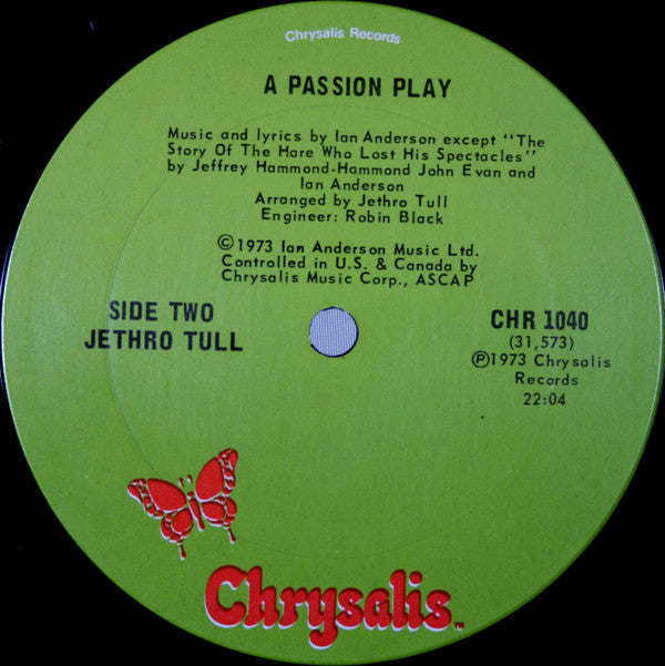 Jethro Tull : A Passion Play (LP, Album, Ter)