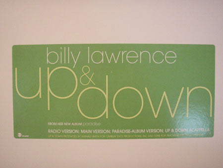 Billy Lawrence : Up & Down (12", Promo)