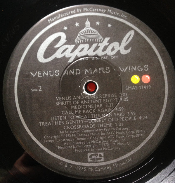 Wings (2) : Venus And Mars (LP, Album, Gat)