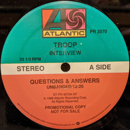 Troop (3) : Interview (12", Promo)