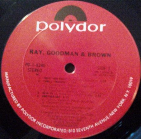 Ray, Goodman & Brown : Ray, Goodman & Brown (LP, Album, 56 )