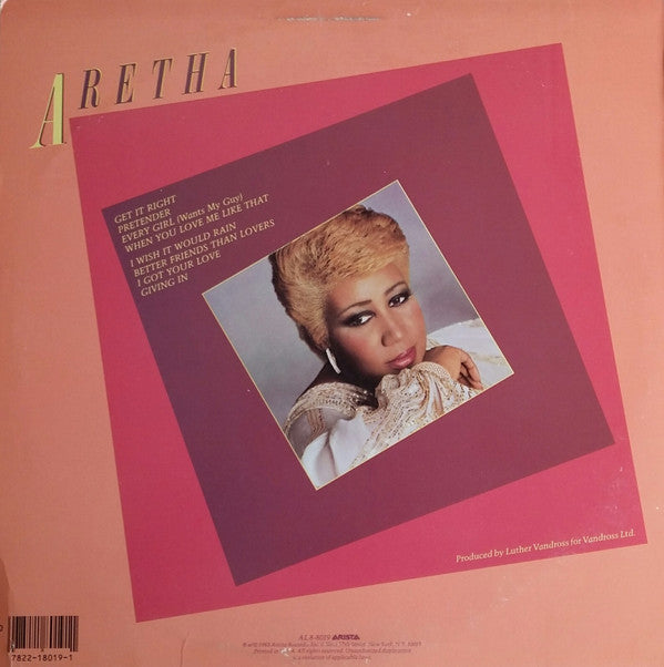 Aretha Franklin : Get It Right (LP, Album)