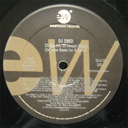 DJ DMD : 25 Mo (The 25 Lighters Remix) (12", Promo)