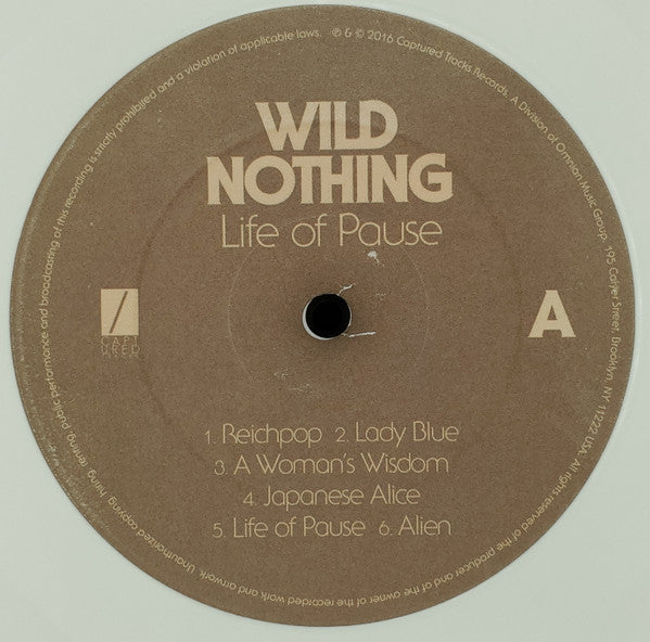 Wild Nothing : Life of Pause (LP, Album, Ltd, Whi)