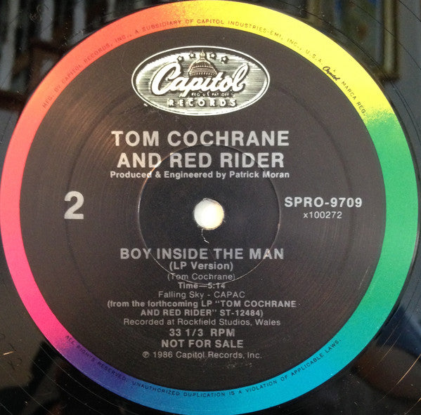 Tom Cochrane And Red Rider : Boy Inside The Man (12", Single, Promo)