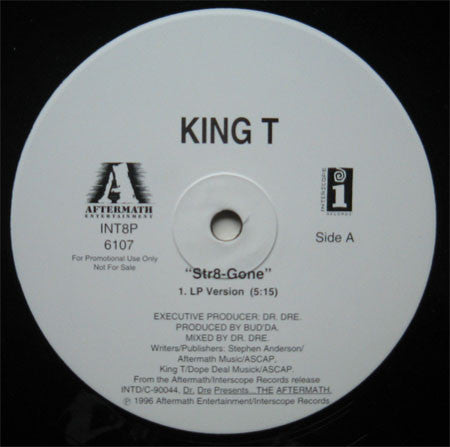 King Tee : Str8-Gone (12", Promo)