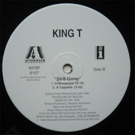 King Tee : Str8-Gone (12", Promo)