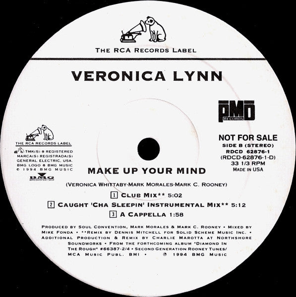 Veronica Lynn : Make Up Your Mind (12", Promo)