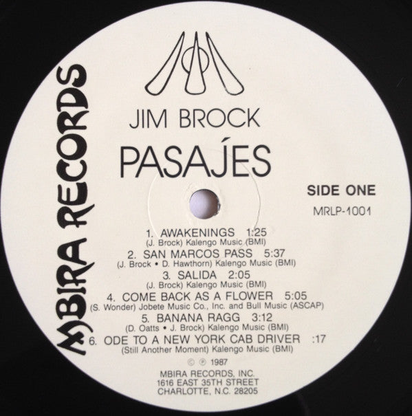 Jim Brock : Pasajes (LP)