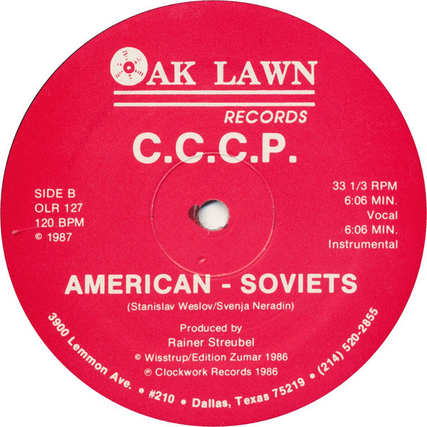 C.C.C.P. : American - Soviets (The Cameron Paul Remix) (12", Single)