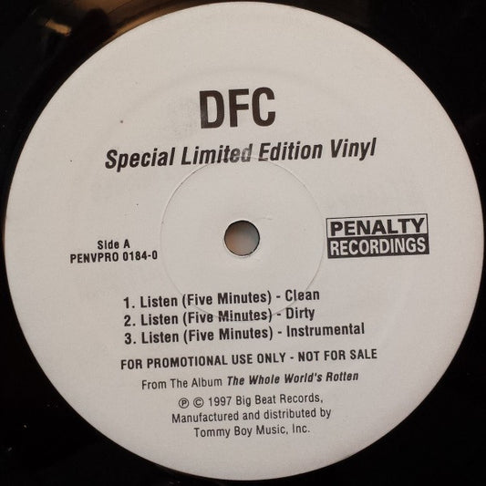 DFC (2) : Listen (Five Minutes) / Blaugh (12", Ltd, Promo)