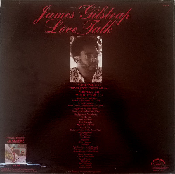 Jim Gilstrap : Love Talk (LP, Album)