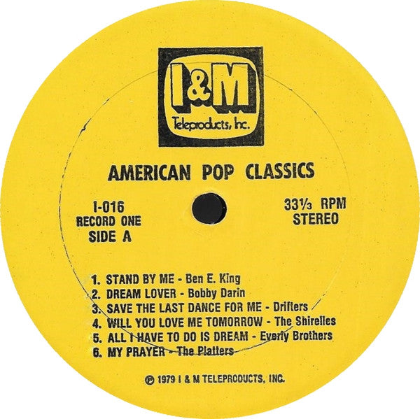 Various : American Pop Classics (2xLP, Comp)