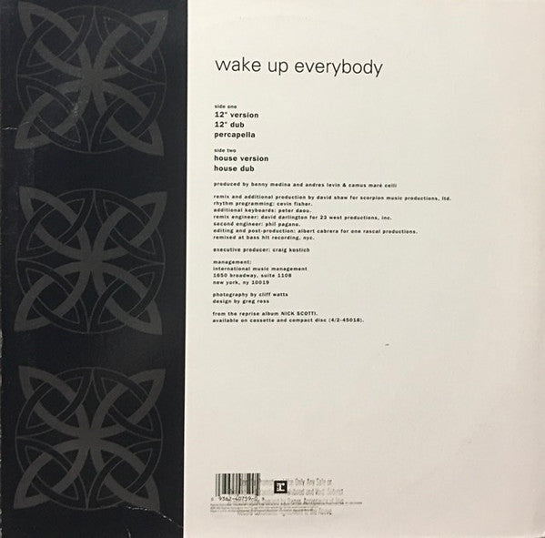 Nick Scotti : Wake Up Everybody (12")