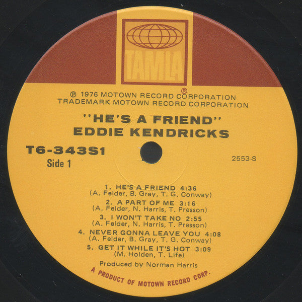 Eddie Kendricks : He's A Friend (LP, Album)