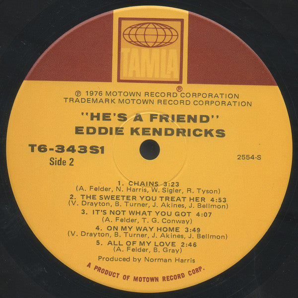 Eddie Kendricks : He's A Friend (LP, Album)