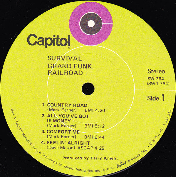Grand Funk Railroad : Survival (LP, Album, Los)