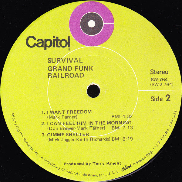 Grand Funk Railroad : Survival (LP, Album, Los)