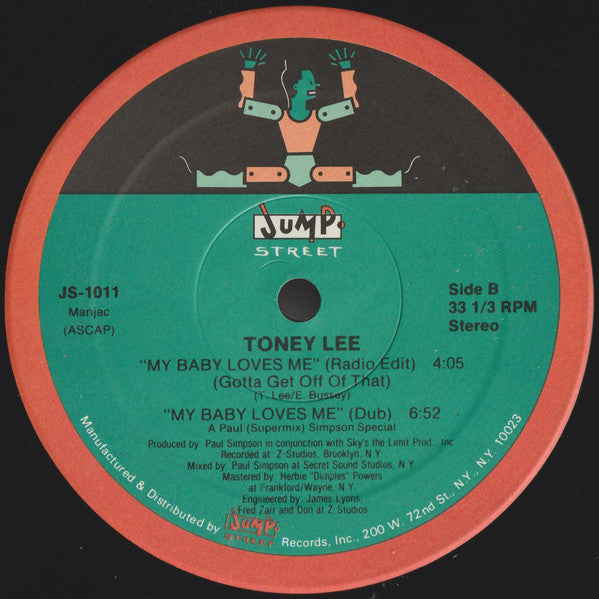 Toney Lee : My Baby Loves Me (12")