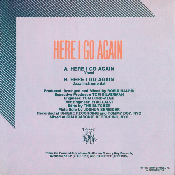 Force MD's : Here I Go Again (12", Single)