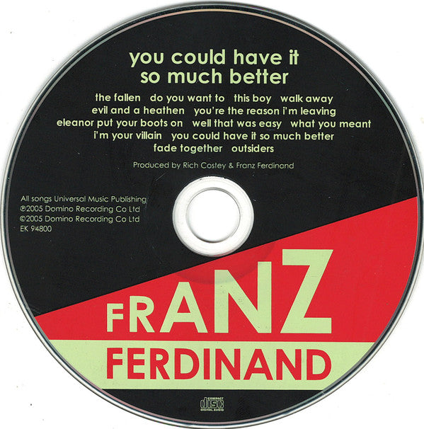 Franz Ferdinand : You Could Have It So Much Better (CD, Album, Club)